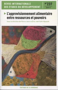 L'approvisionnement alimentaire entre ressources et pouvoirs