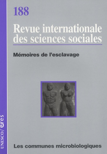 Rex Nettleford et Anthony Holiday - Revue internationale des sciences sociales N° 188 : Mémoires de l'esclavage.