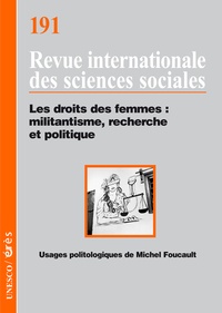 Valentine M. Moghadam - Revue internationale des sciences sociales N° 191 : Les droits des femmes : militantisme, recherche et politique.