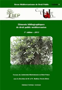 Eléments bibliographiques de droit public méditerranéen
