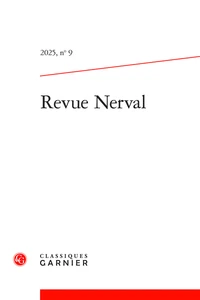 Revue Nerval N° 9, 2025