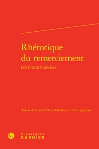 Rhétorique du remerciement