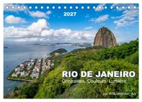 RIO DE JANEIRO Contrastes. Couleurs. Lumière. (Calendrier de bureau 2027 DIN A5 vertical), CALVENDO calendrier mensuel