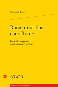 Rome n'est plus dans Rome