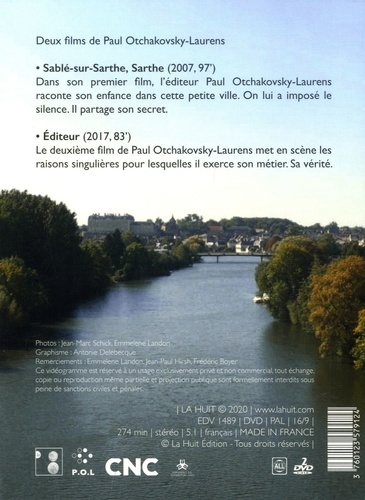 Sablé-sur-Sarthe, Sarthe. Editeur. Deux films de Paul Otchakovsky-Laurens  2 DVD