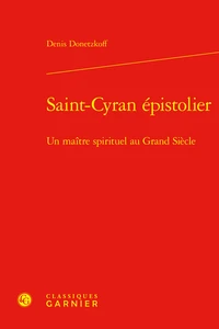Saint-Cyran épistolier