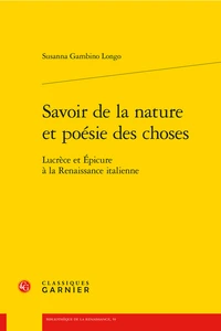 Savoir de la nature et poésie des choses