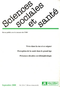 Sciences Sociales et Santé Volume 26 N° 3, Septembre 2008