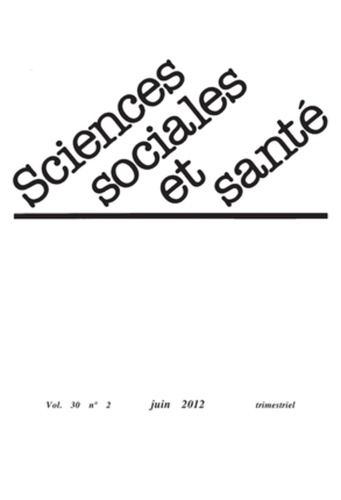 Doris Bonnet et Janine Pierret - Sciences Sociales et Santé Volume 30 N° 2, juin 2012 : .