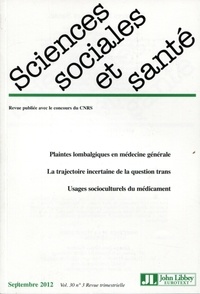 Vololona Rabeharisoa - Sciences Sociales et Santé Volume 30 N° 3, septembre 2012 : .