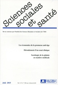 Hélène Bretin et Frédéric Le Marcis - Sciences Sociales et Santé Volume 33 N° 2, Juin 2015 : .