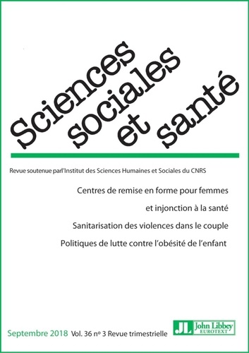 Charlotte Brives - Sciences Sociales et Santé Volume 36 N° 3, janvier 2018 : .