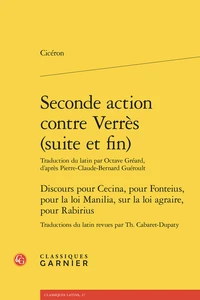 Seconde action contre Verrès (suite et fin)