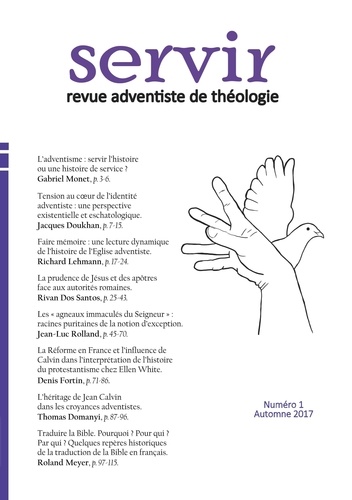 Jacques Doukhan - Servir - Revue adventiste de théologie N° 1, automne 2017 : .