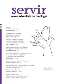 Gabriel Monet - Servir - Revue adventiste de théologie N° 7, automne 2020 : .