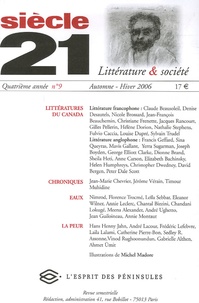 Marilyn Hacker et Marie-Claudette Kirpalani - Siècle 21 N° 9, Automne-Hiver : Littératures du Canada - Langue française et langue anglaise.