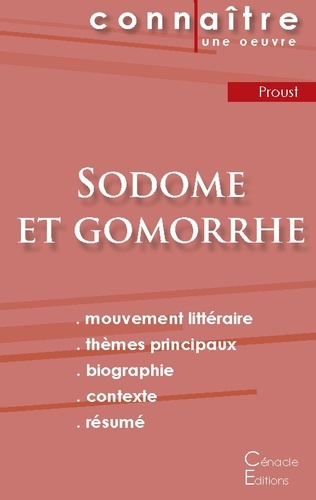 Marcel Proust - Sodome et Gomorrhe - Fiche de lecture.
