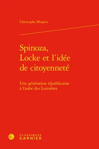 Spinoza, Locke et l'idée de citoyenneté