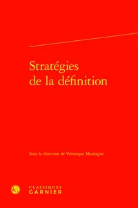 Stratégies de la définition