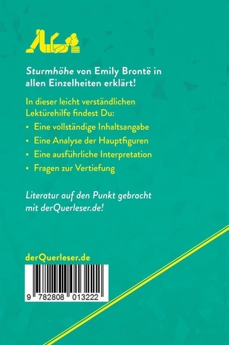 Lektürehilfe  Sturmhöhe von Emily Brontë (Lektürehilfe). Detaillierte Zusammenfassung, Personenanalyse und Interpretation