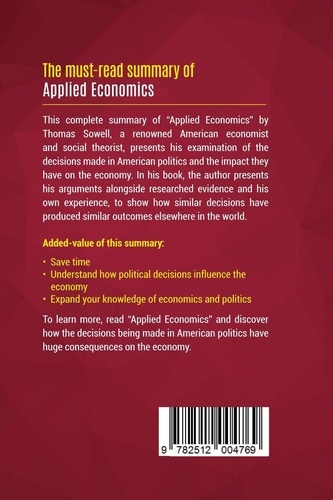 Summary: Applied Economics. Review and Analysis of Thomas Sowell's Book