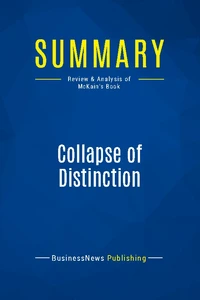 Summary: Collapse of Distinction
