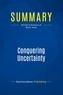 Publishing Businessnews - Summary: Conquering Uncertainty - Review and Analysis of Modis' Book.