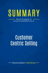 Summary: Customer Centric Selling