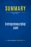 Publishing Businessnews - Summary: Entrepreneurship.com - Review and Analysis of Burns' Book.