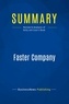 Publishing Businessnews - Summary: Faster Company - Review and Analysis of Kelly and Case's Book.