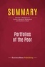 Publishing Businessnews - Summary: Portfolios of the Poor - Review and Analysis of Collins, Morduch, Rutherford and Ruthven's Book.