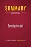 Publishing Businessnews - Summary: Saving Israel - Review and Analysis of Daniel Gordis's Book.