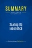 Publishing Businessnews - Summary: Scaling Up Excellence - Review and Analysis of Sutton and Rao's Book.