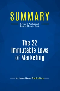 Summary: The 22 Immutable Laws of Marketing