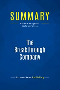 Summary: The Breakthrough Company