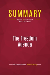 Summary: The Freedom Agenda
