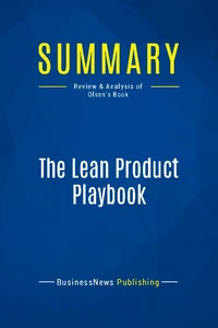 Summary: The Lean Product Playbook