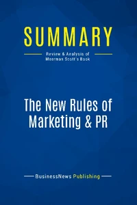 Summary: The New Rules of Marketing & PR