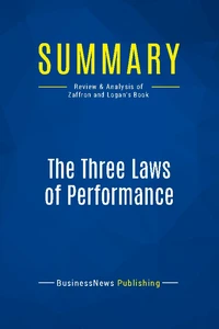 Summary: The Three Laws of Performance