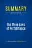 Publishing Businessnews - Summary: The Three Laws of Performance - Review and Analysis of Zaffron and Logan's Book.
