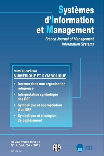 Systèmes d'Information et Management Volume 24... de François de Corbière -  Grand Format - Livre - Decitre