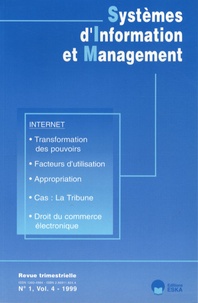 Emmanuel Monod - Systèmes d'Information et Management Volume 4 N° 1/1999 : Internet.