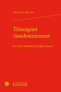 Témoigner clandestinement
