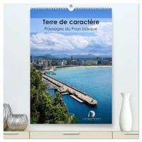 Terre de caractère - Paysages du Pays basque  (Calendrier mural 2026 DIN A2 horizontal) calendrier de bureau