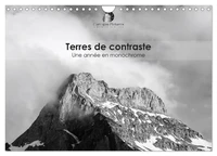 Terres de contraste - Une année en monochrome (Calendrier mural 2026 DIN A4 vertical), CALVENDO calendrier mensuel