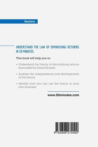 Management &amp; Marketing  The Law of Diminishing Returns: Theory and Applications. Understand the fundamentals of economic productivity