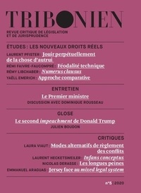 Nicolas Cornu Thénard et Nicolas Laurent-Bonne - Tribonien N° 5/2020 : Les nouveaux droits réels.
