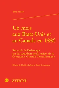 Un mois aux États-Unis et au Canada en 1886