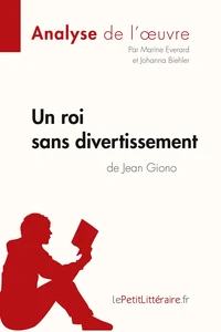 Un roi sans divertissement de Jean Giono