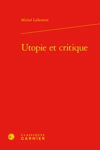 Utopie et critique